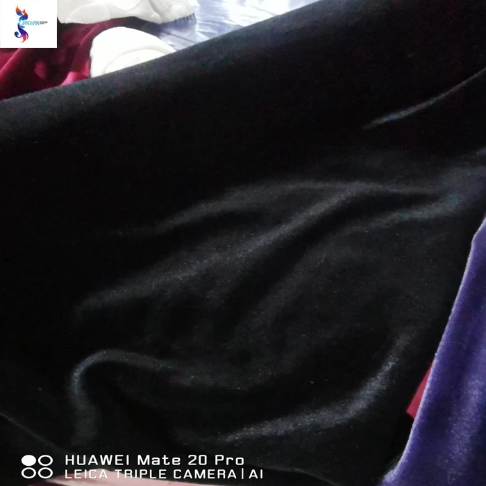 Chinese stock market kg price polyester velvet fabric stocklot korea velvet solid fabric soft plain dyed velvet stock