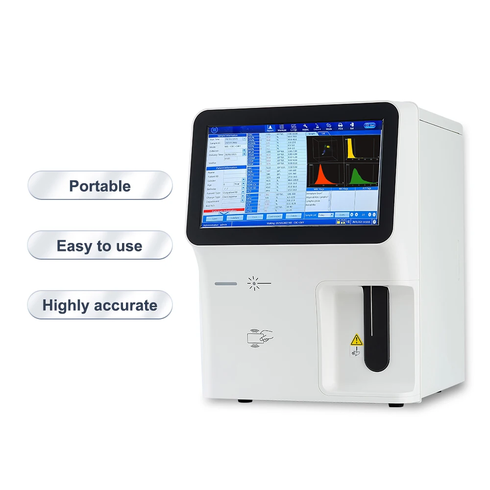 Veterinary equipment MY-B005I fully automated hematology analyzer 5 parts for clinic