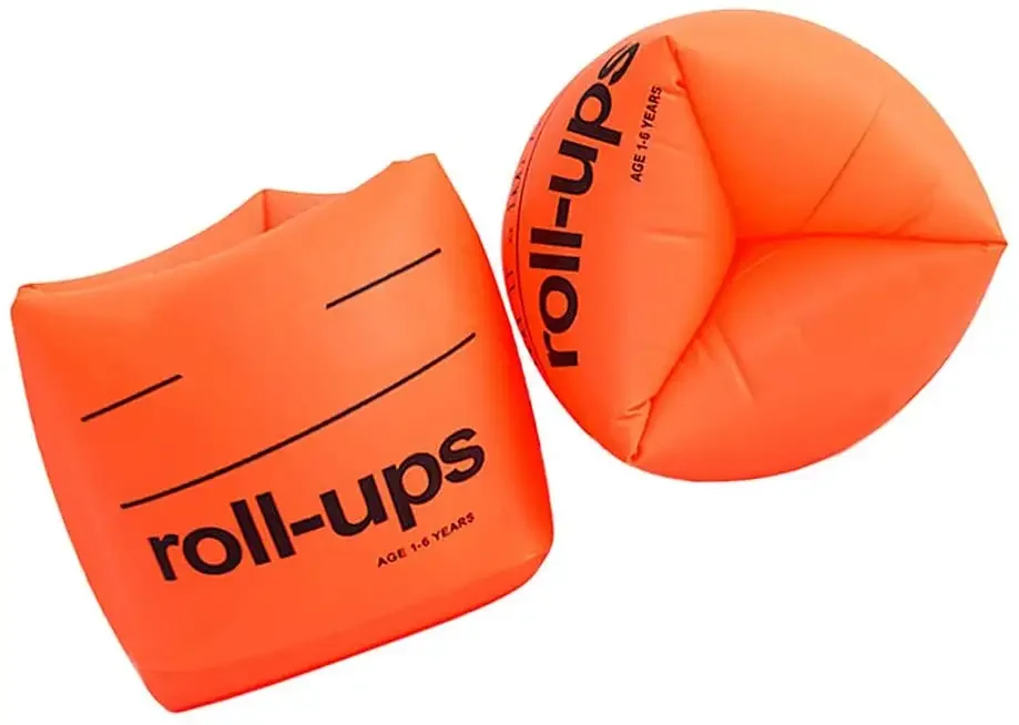 Adults Kids Double Airbag Design Pvc Inflatable Swimming Ring Float Arm Sleeves Bands