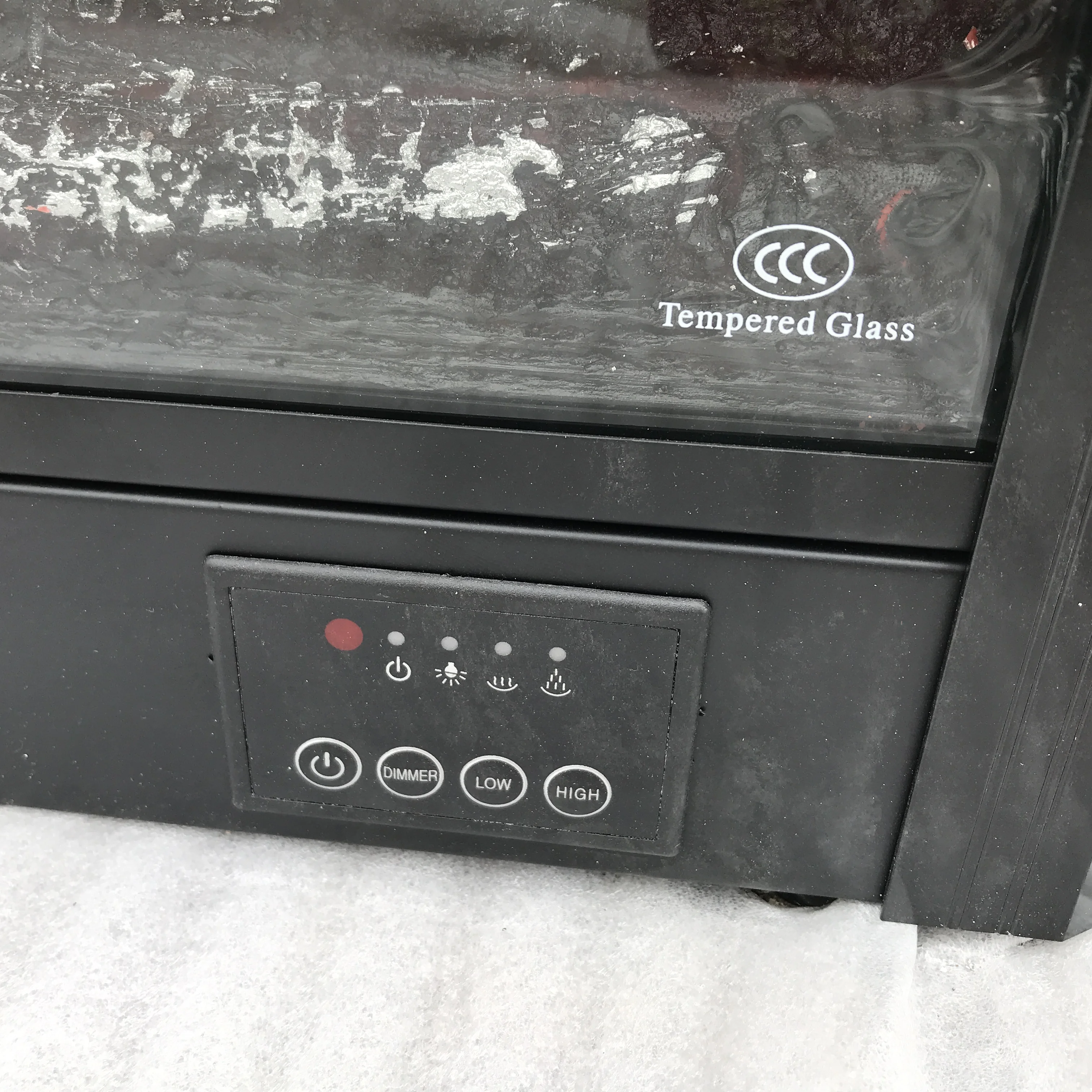 New Mirror Silver Mirrored Electric Fireplace Media Console TV Stand