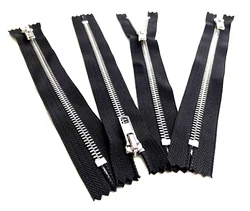 High Quality OEM Nickel Color Auto Lock Slider Closed End 5# Brass Y Teeth Paint Metal Zipper For Jeans