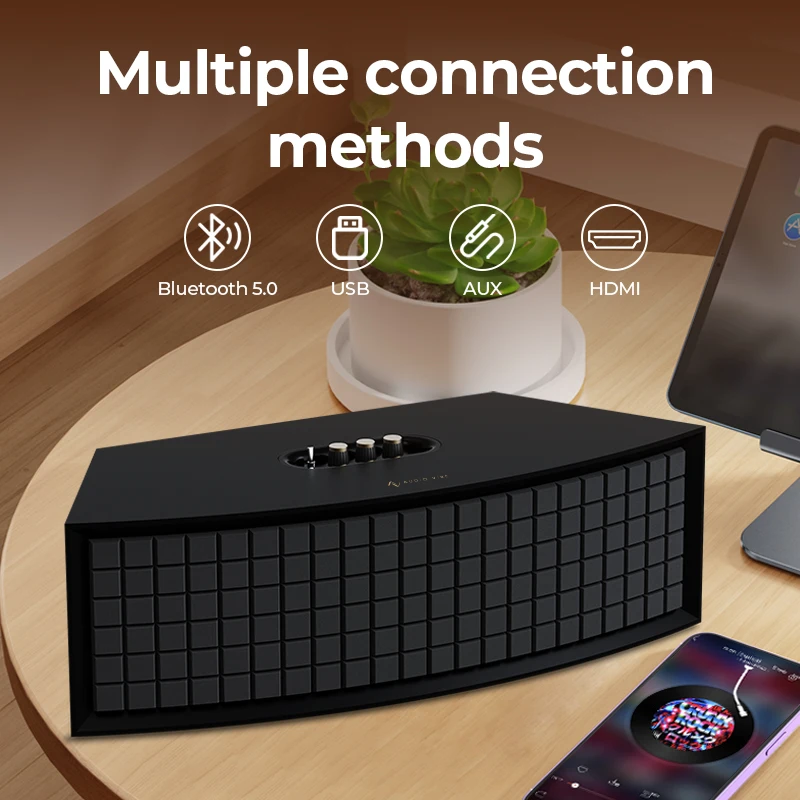 Special Design Unique Simple Modern Bookshelf Speaker for Home Decoration Outdoor Activities Portable Stereo Sound Excellent
