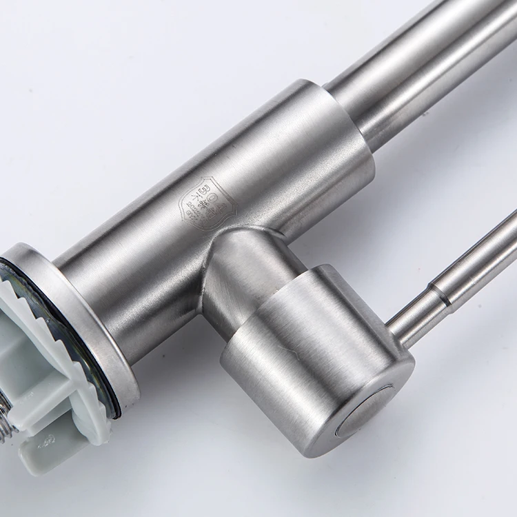 High Quality Stainless Steel Cold Single Handle Deck Mounted Sink Water Mixer Tap Kitchen Faucet