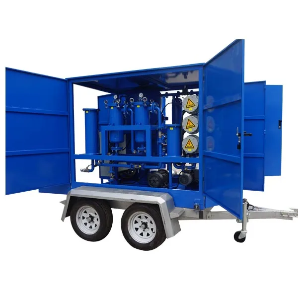 road worthy trailer type used transformer dielectric oil dewatering and filtration centrifuge machine