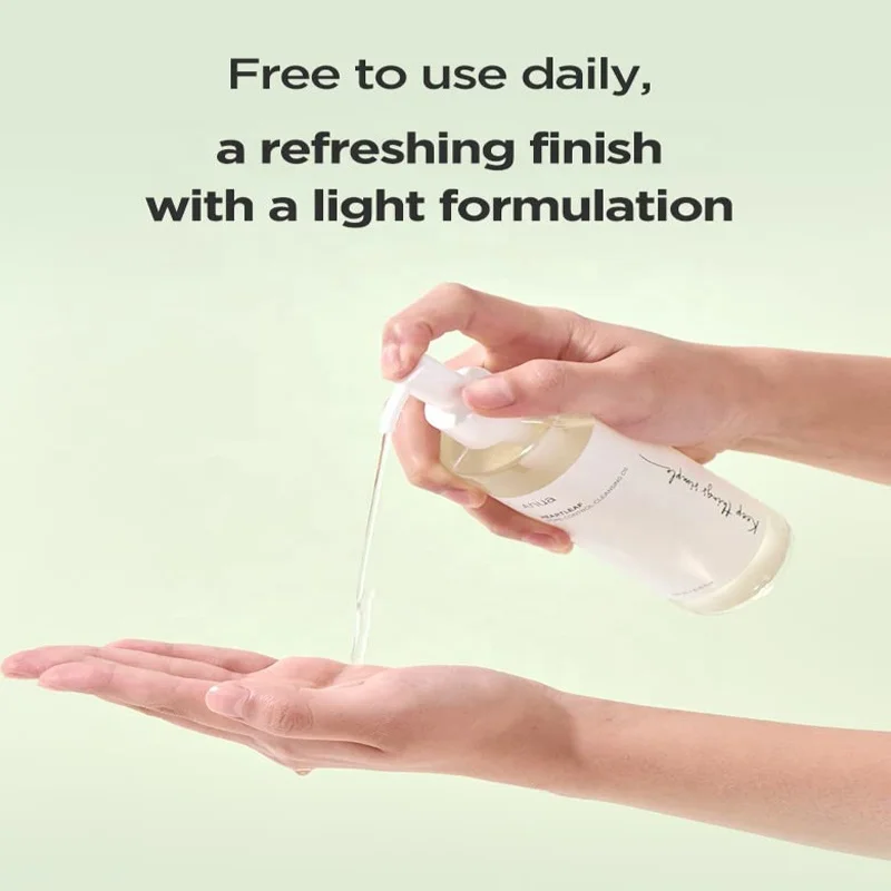 Korean Daily Makeup Facial Cleanser Pore Control and Blackheads Removal Cleansing Oil Vegan Amino Acid Gel for Dry Oily Skin