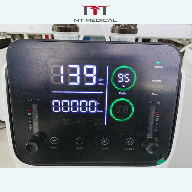 ZY-10AW первое оборудование для физиотерапии и реабилитации кислородом, мини портативный концентратор кислорода с двойным потоком 10 л