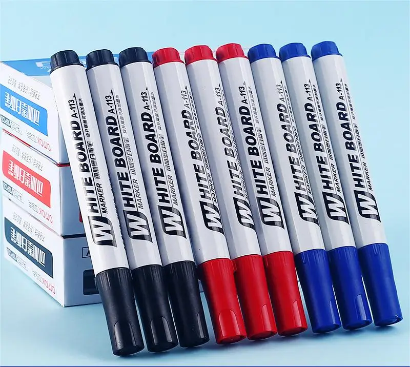 Erasable Blackboard Erasable Refill Ink Markers Red Blue Black Ink Drawing Refillable Whiteboard Marker Pen