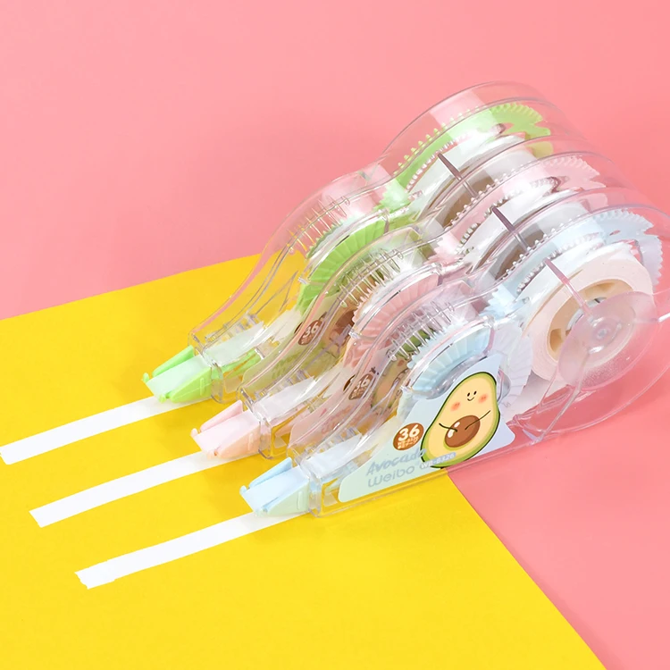 weibo Stationery cute cartoon Avocado 8 m length Correction Tape for students kids use