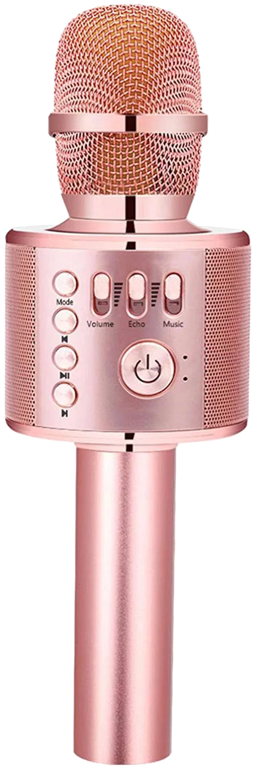 pink Handheld Mic Karaoke Wireless Party Handheld Singing Recorder Party Speakers With Mic Karaoke Wireless Microphone