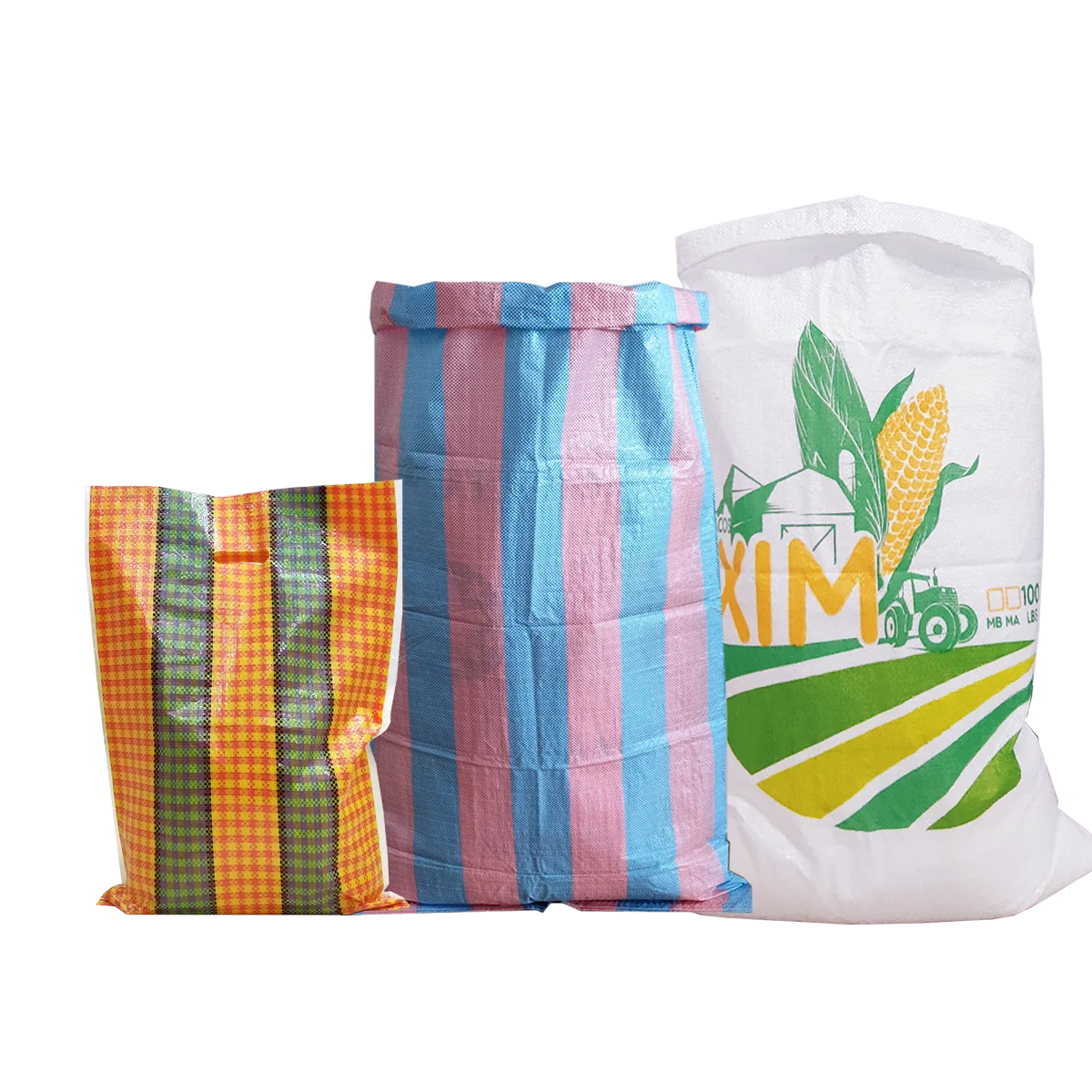 Export to Peru High Strength laminated pp woven bag 25kg 50kg waterproof polypropylene bag flour rice seeds salt woven sack