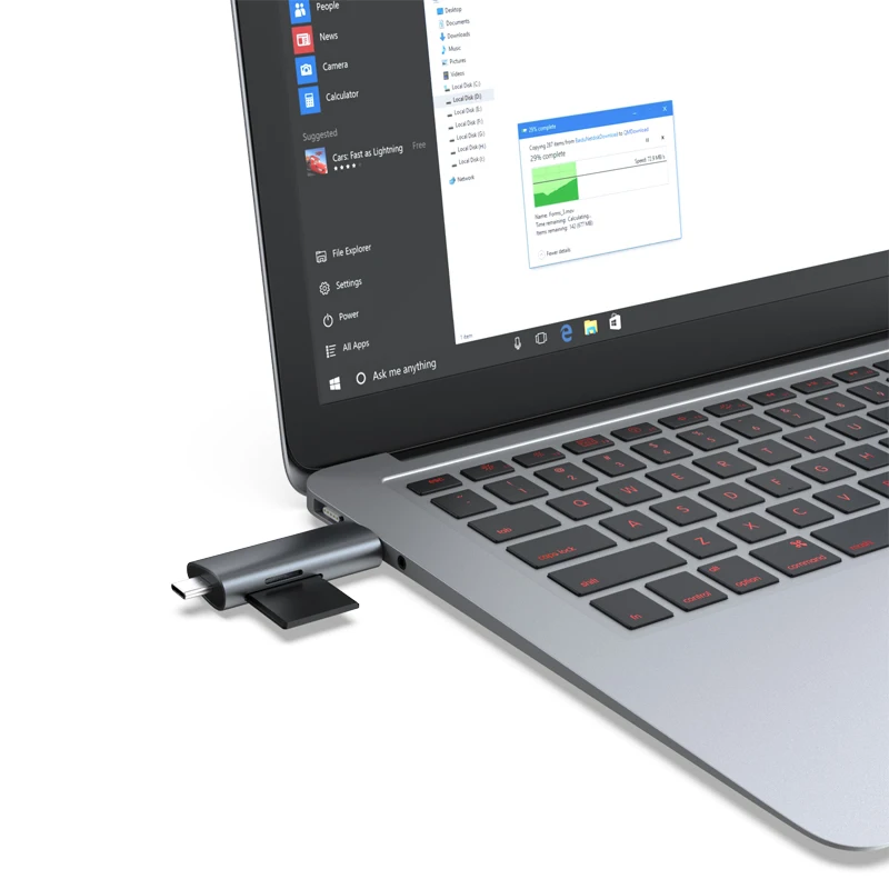 High quality OTG USB C and Micro USB to USB 3.0 Cardreader Support SD/TF/MMC/Micro SD for PC LAPTOP and Smartphone