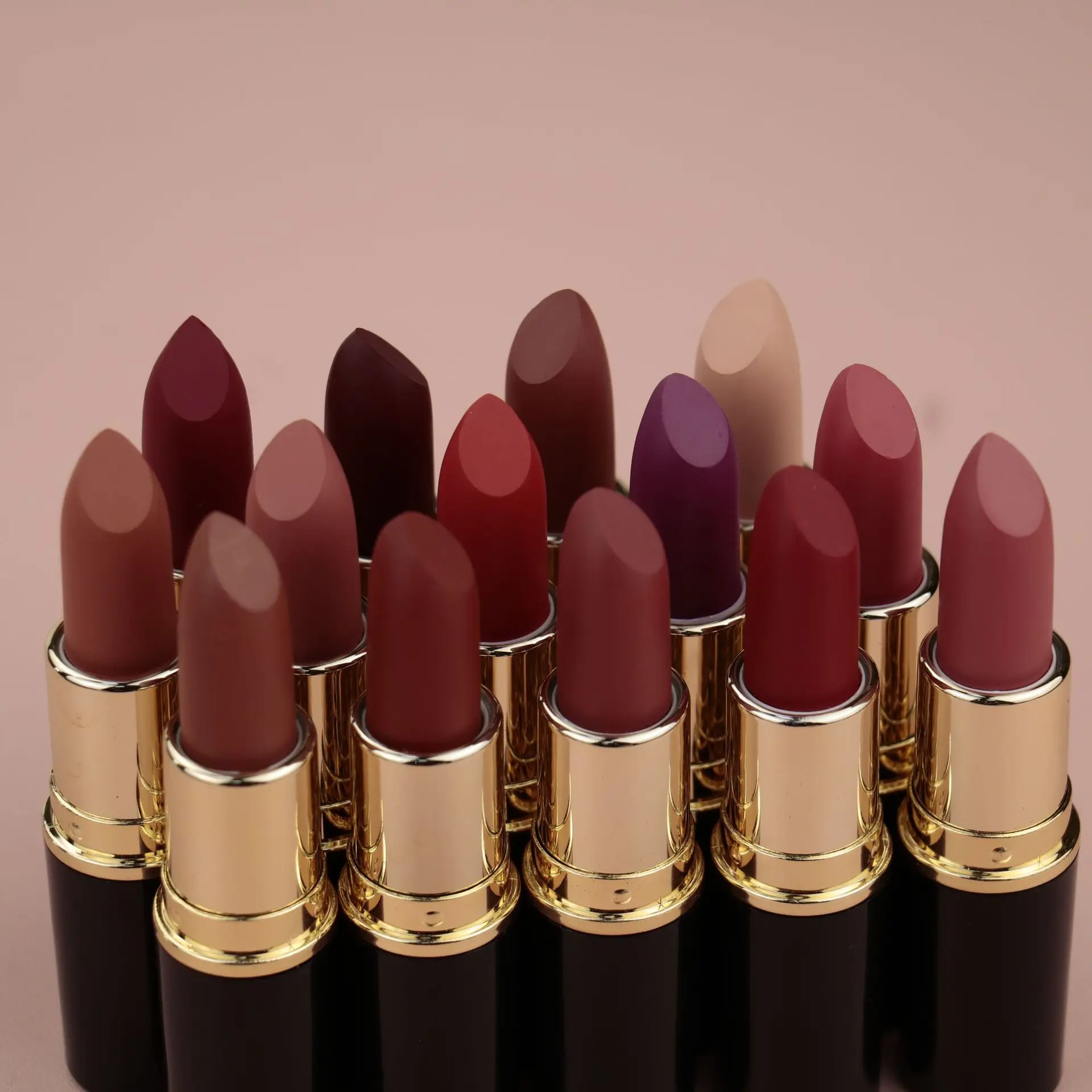 Wholesale high quality nude lipstick private label cosmetic sexy red matte creamy waterproof Lipstick