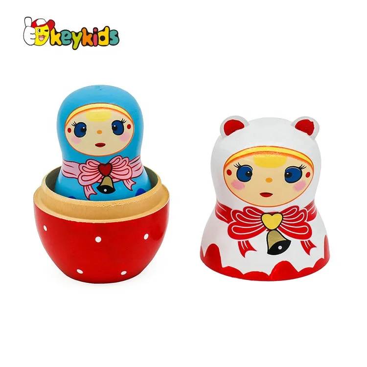 Traditional Hand Painted matryoshka wooden Russian nesting doll for wholesale W06D159