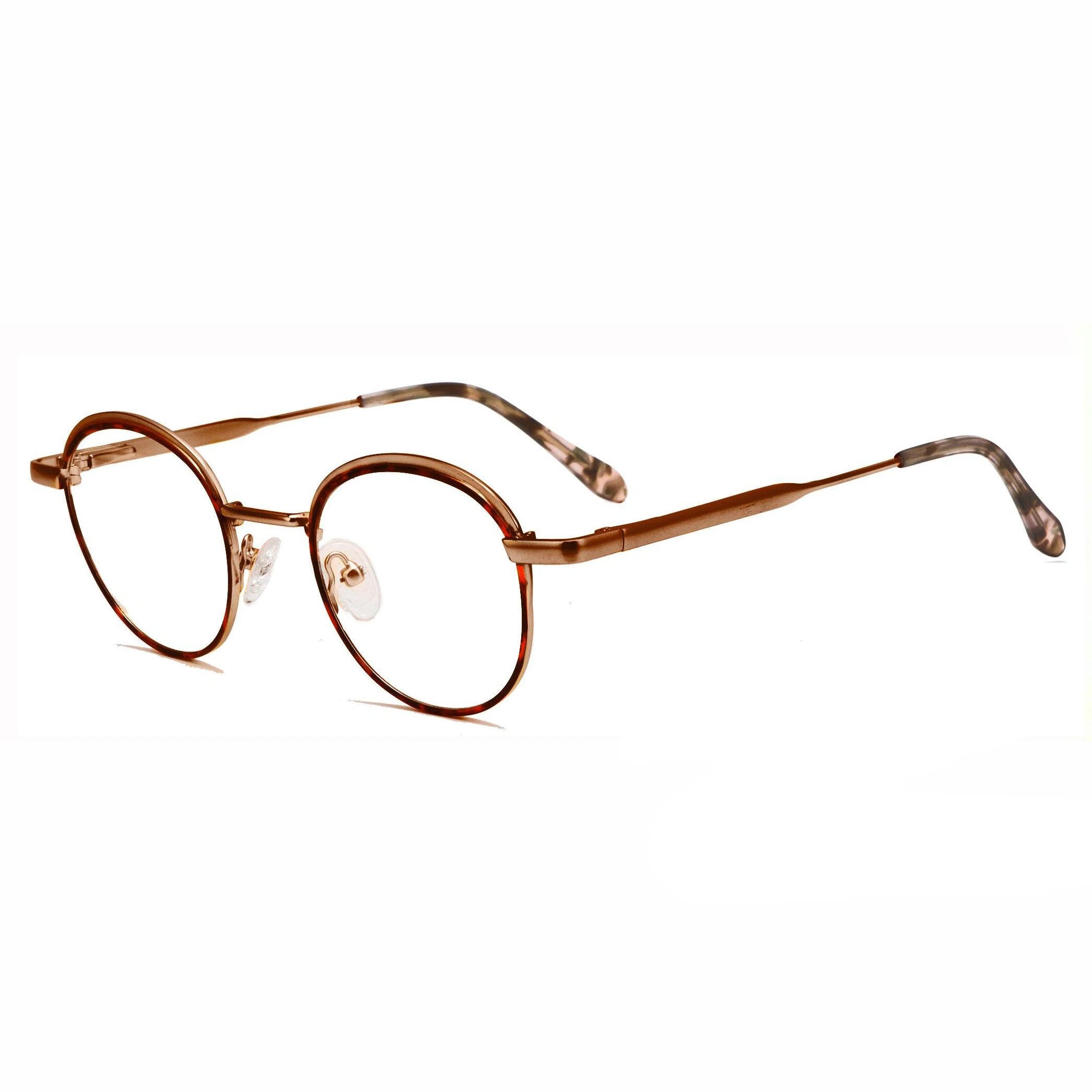 DM8777-1 High Quality Retro Round Unisex Stainless Steel Metal Optical Glasses Frame Eyeglasses