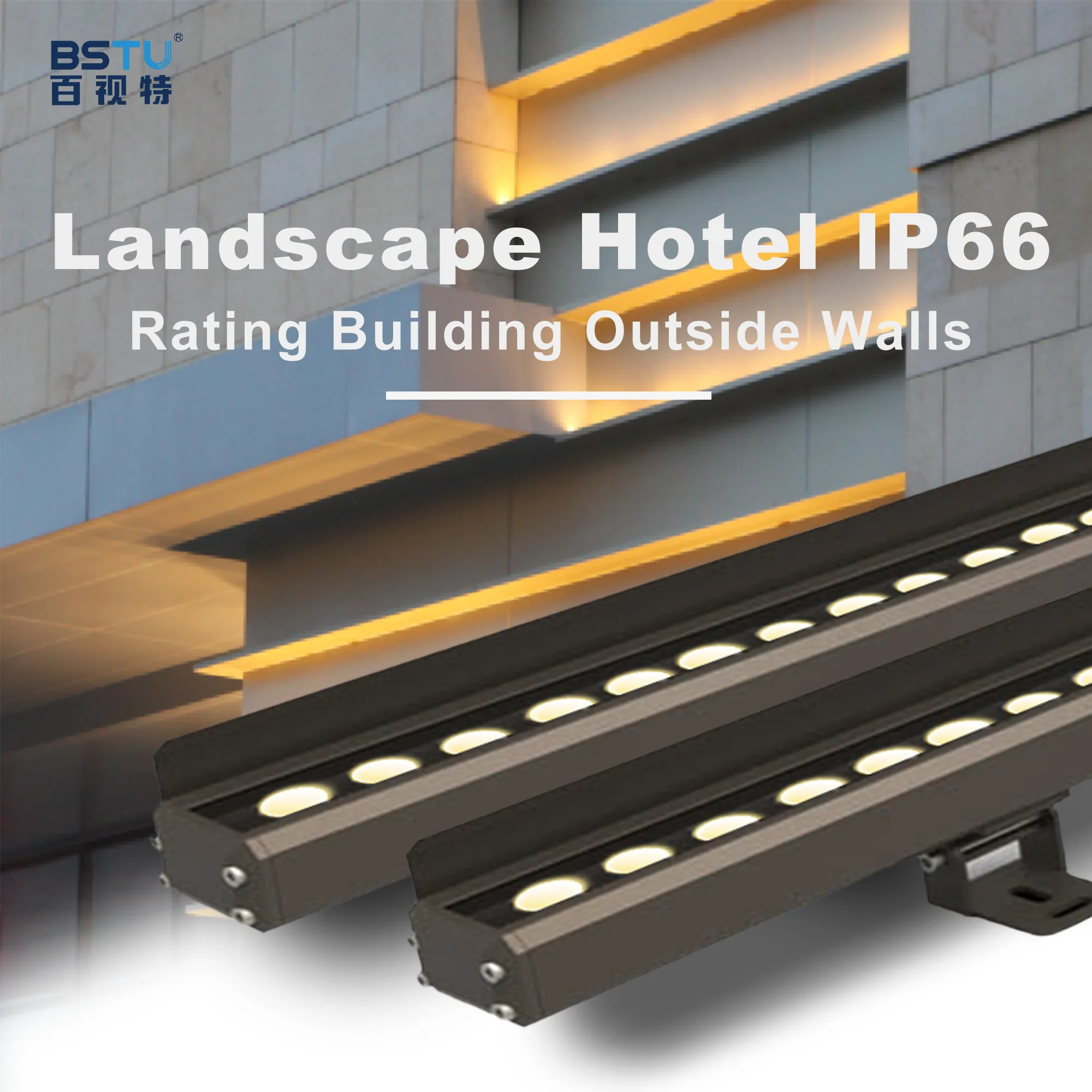 Waterproof RGBW Wall Washer light IP66 Aluminum Body 24V Input Voltage for Landscape Application 220V Input Voltage Available