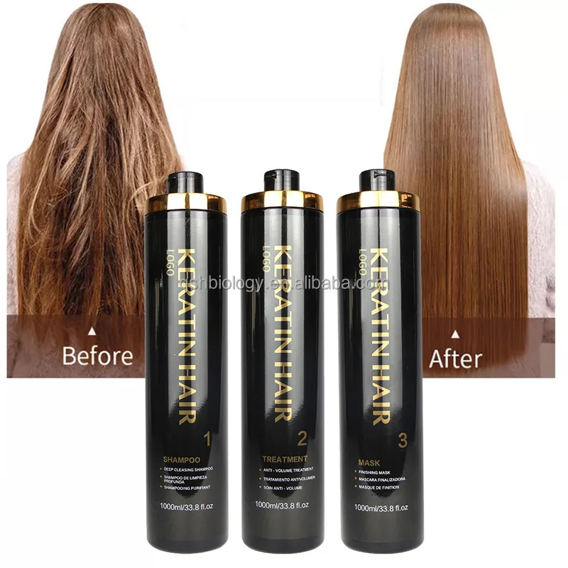 Professional Salon Brazilian Keratin Protein Best Pure Keratin Treatment Hair Straightening Cream Smooth Hair Keratin Kit