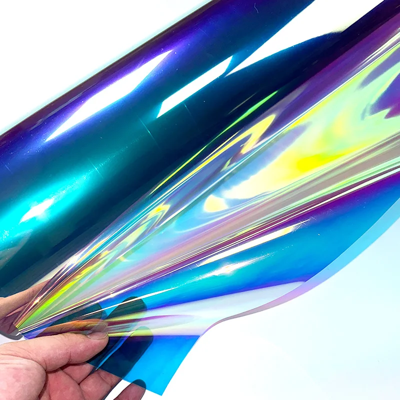 Transparent rainbow Film Two-color Holographic Film TPU Material 0.1-0.8mm Artistic Style