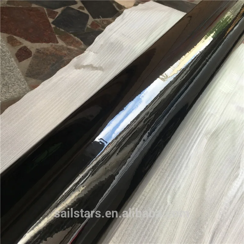 3Layers Gloss Black Vinyl wrap car Hood,Roof,Truck Wrap