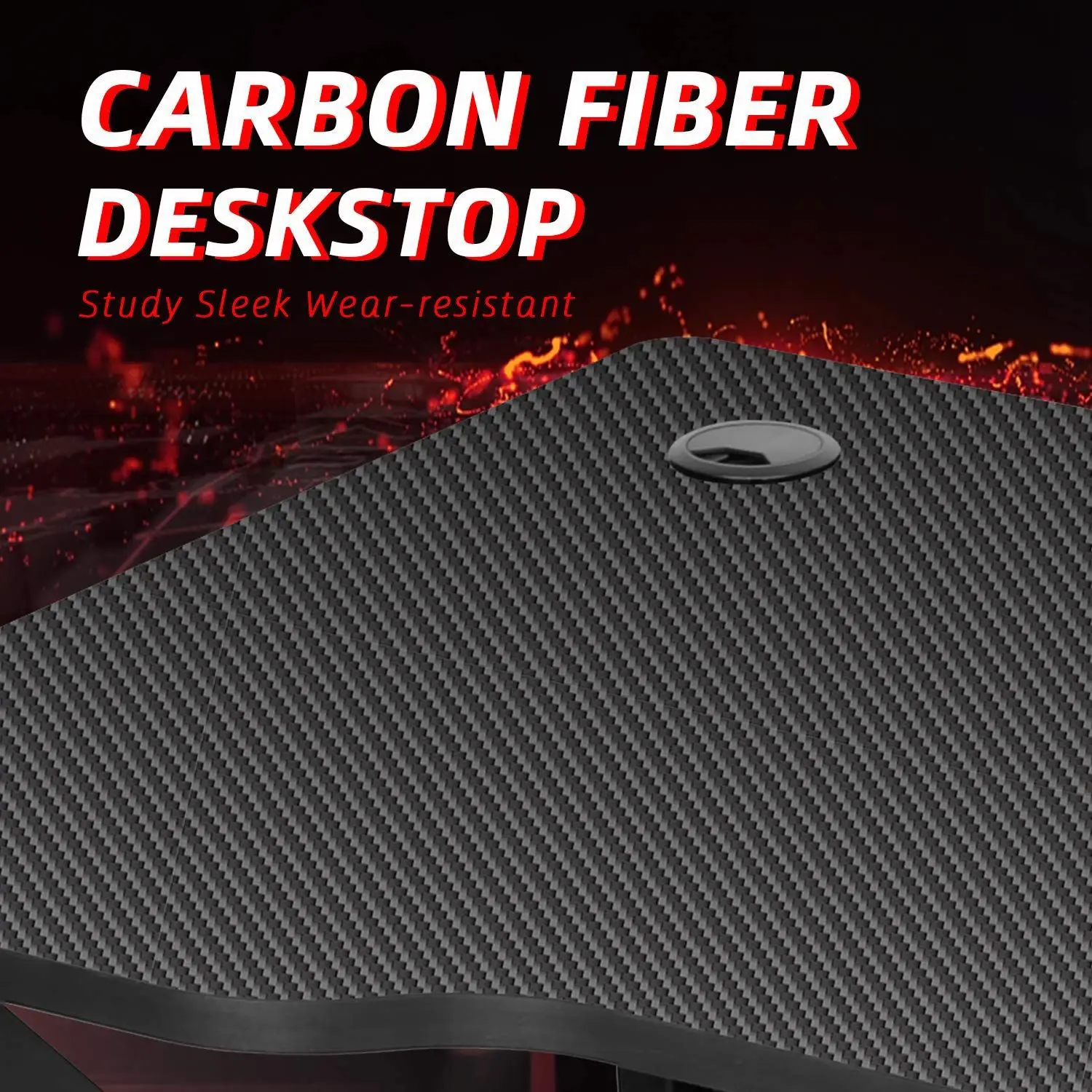 Factory wholesale High Quality K-Shape Black Gaming Computer Desk Gaming Table and Chair Set