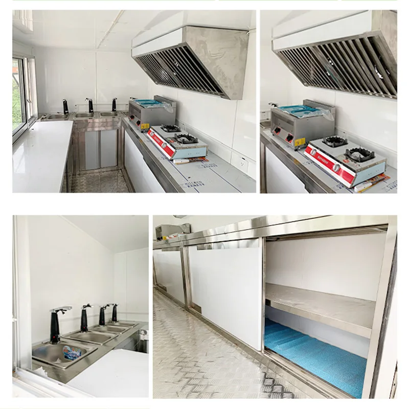 Electric Fast Food Truck Mobile Food Cart Trailer Hot Dog Vending Cart Ice Cream Push Cart  Of 66