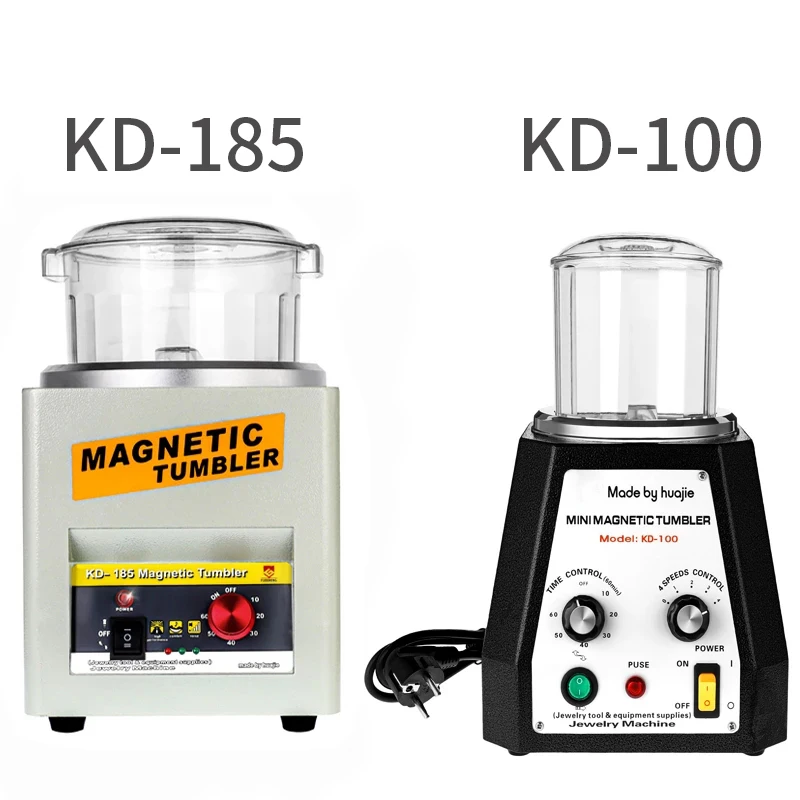 KD/KT-185 Magnetic Tumbler Jewelry Polisher Finisher Finishing Machine, Magnetic Polishing Machine AC 110V/220V