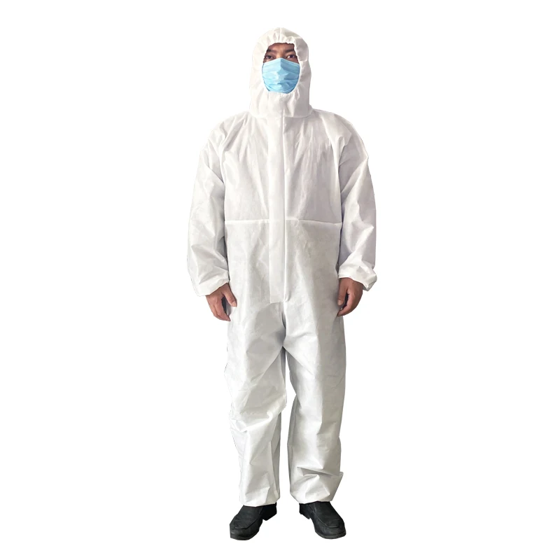 Quality Assurance Disposable Protection Clothing Hooded Disposable Coverall