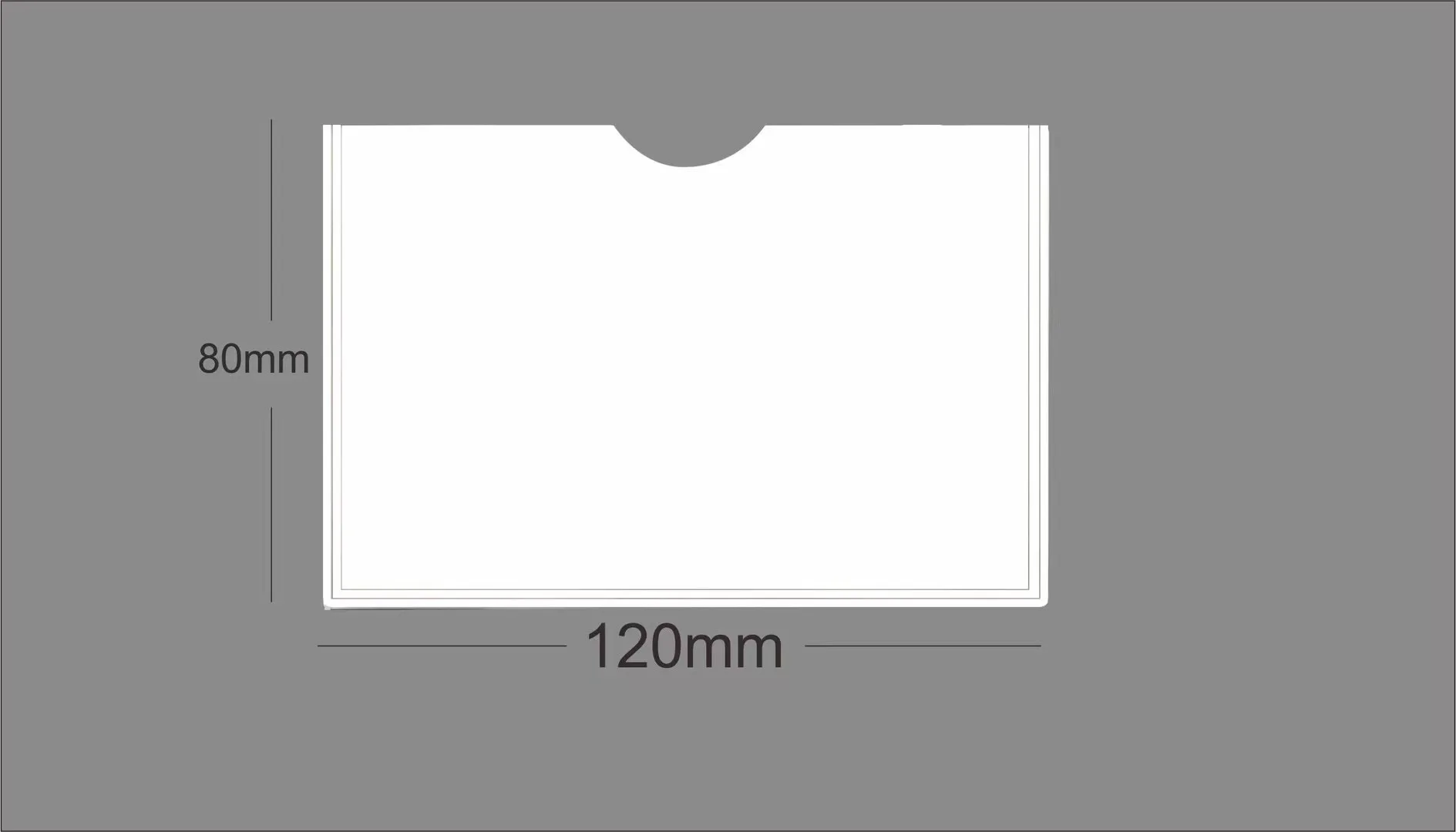 Supermarket Durable PET Plastic Price Display Holder Transparent Narrow Frame Shelf for Commodity Display Bright & Exquisite