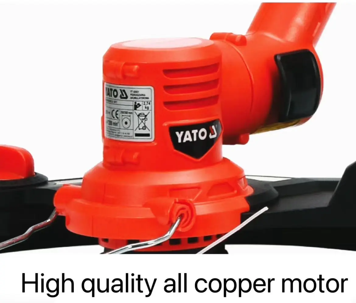 YATO 18V cordless grass trimmer electric lawn mower for household use Handheld lithium battery-powered lawn mower  brush cutter