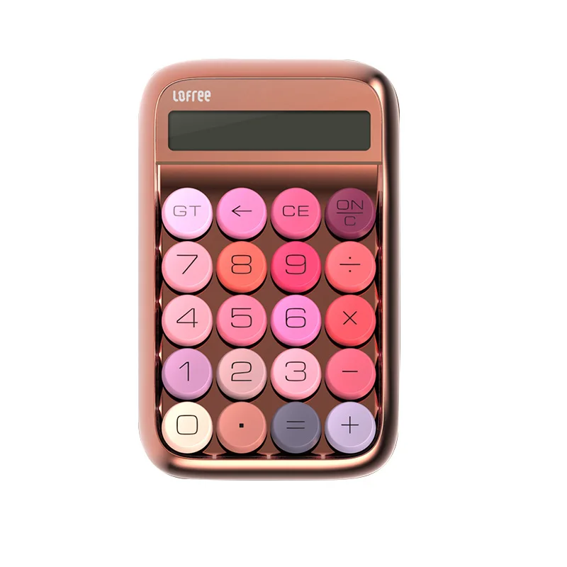 High cost performance best gift rose gold Lofree digit calculator