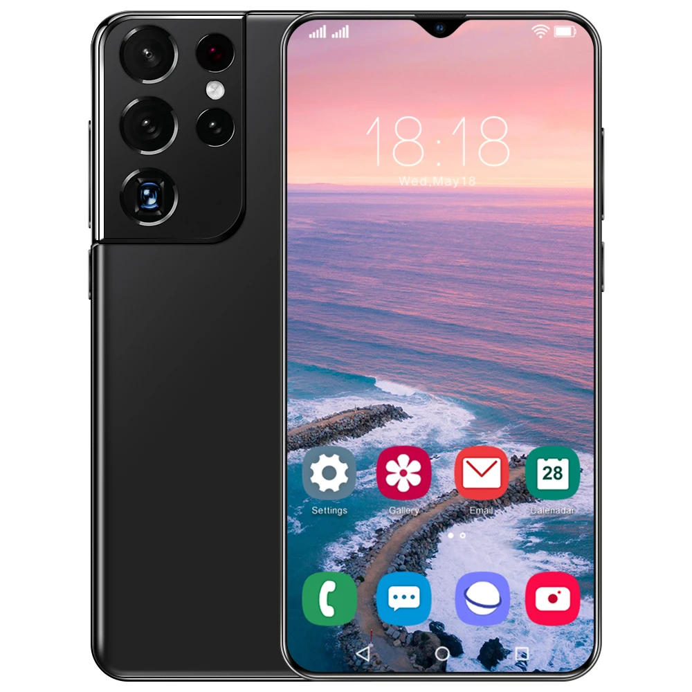
android smartphone Galaxy S21ultra 10-core 6.8 inch Snapdragon 888 HD 1440*3200 16GB+512GB 13MP+48MP Android 11 5g mobile phone 
