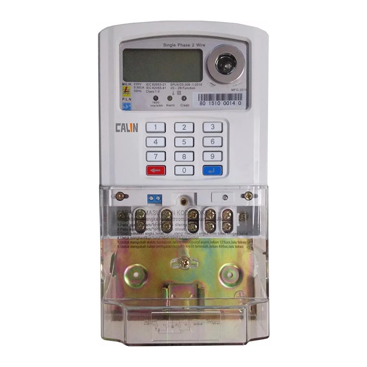 Factory custom Din Rail Prepaid Smart Electric Power Meter Ic Card Remote Reading Intelligent Guide Rail Energy Meter