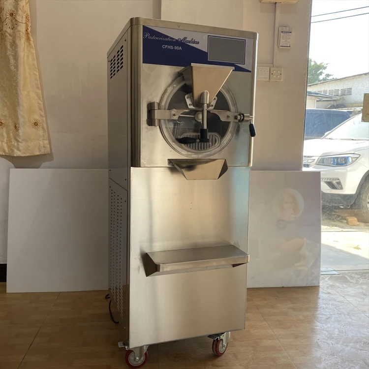 Custom new full automatic commercial home gelato maker batch freezer large capacity ice-cream making hard ice cream machine