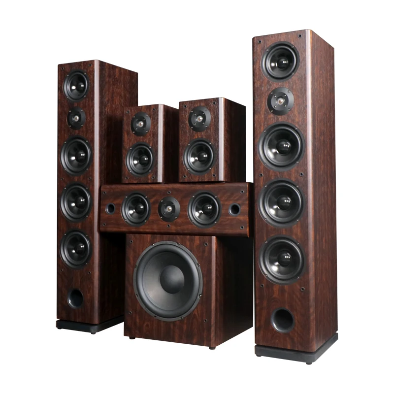 Система для домашнего кинотеатра Little Cyclone 2 USB SD FM с деревянными басами Беспроводная оптическая Коаксиальная система сабвуфер динамик 7 1