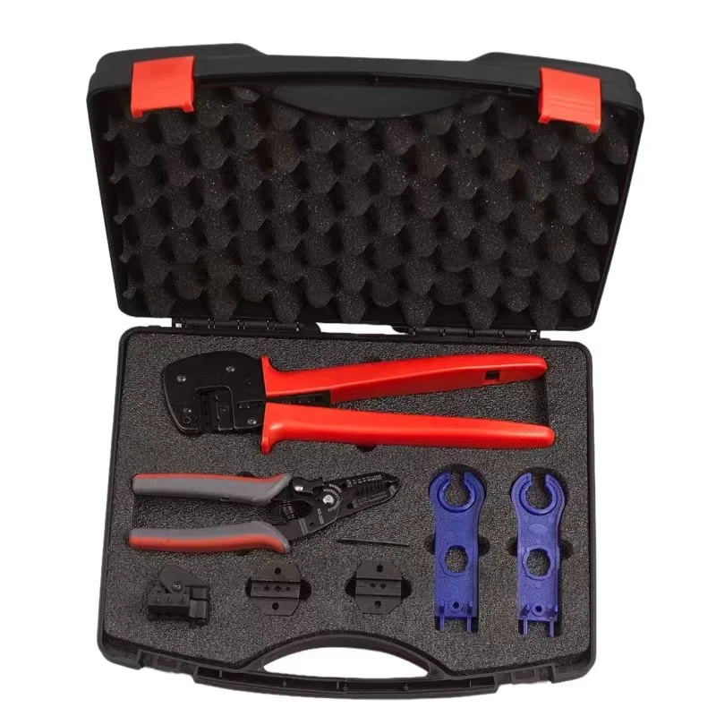 LEKON hot sale MC4-A2546B Solar PV Connection Tool Kit Multifunctional tool set crimping pliers,wire stripper