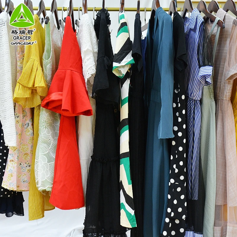 Used Cotton Dress Women Quality Used Clothing Bales 100Kg Adult Used Clothes Factory
