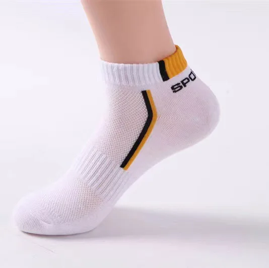 Wholesale men Summer black white grey socks cheap crew sports socks business short tube breathable socks