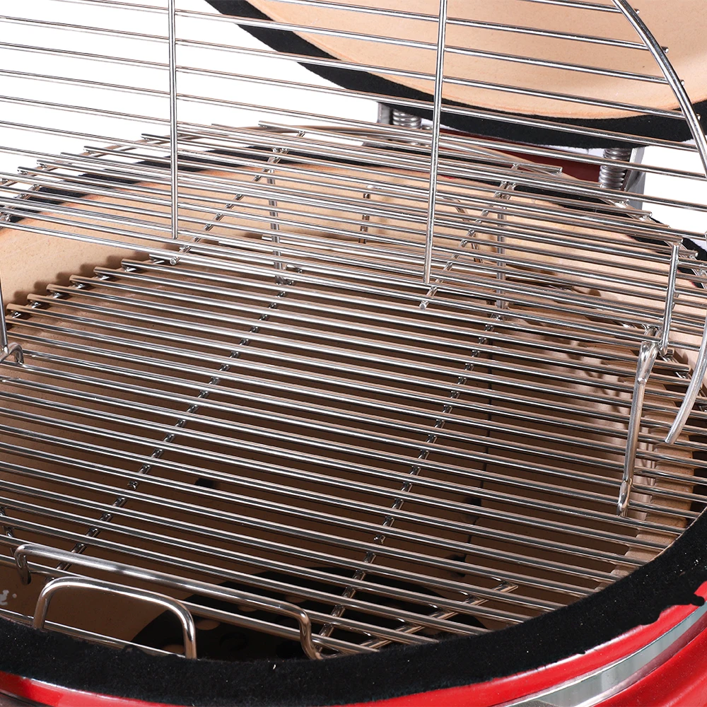 HJMK 21 inch XL Classic Ceramic Big Size Joe Green Egg Shaped Charcoal Bbq Grill Kamado