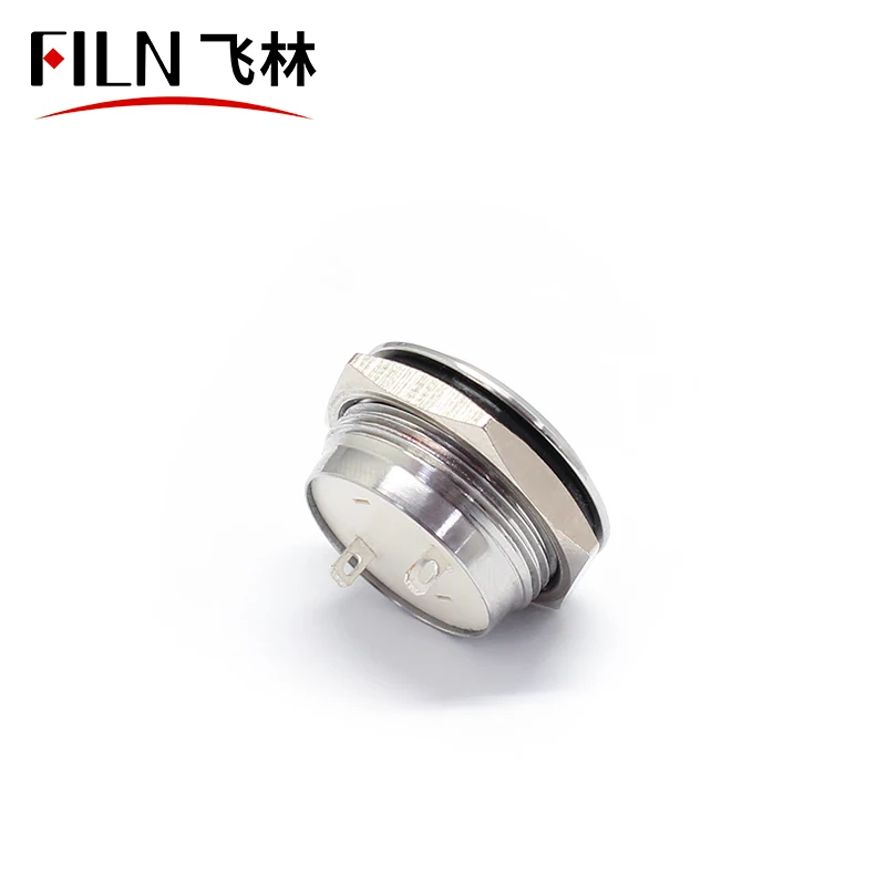 19MM New Short Size Normally Open Push Button Switch Flat Head Momentary stainless steel supply CE CCC ROSH IP65 UL
