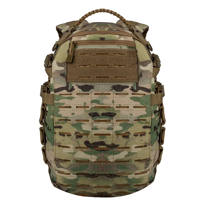 YAKEDA Molle Waterproof Tactical Backpack CP Mochila Tactico Laser Cutting Hiking Rucksack Softback Back Pack
