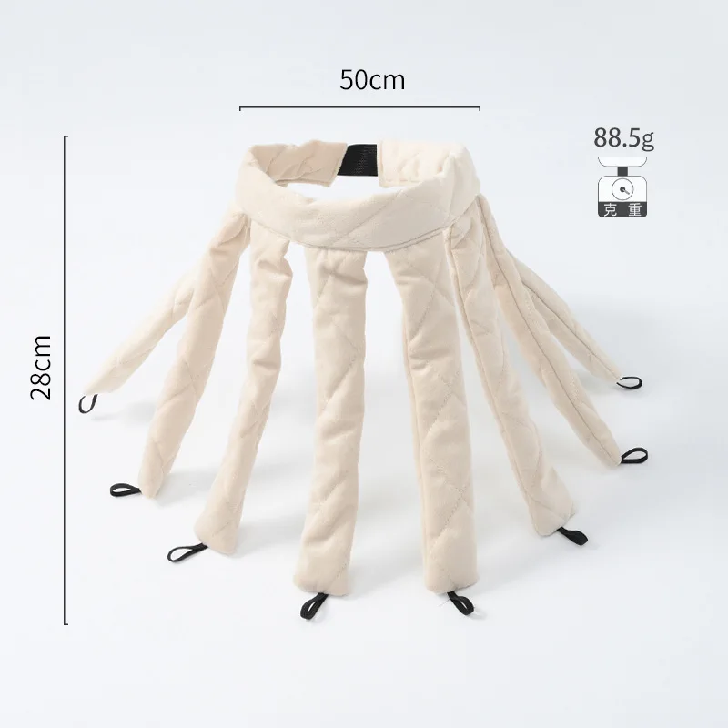 Microfiber Velvet 8 claw heatless hair curlers octopus curls no heat Portable Magic curls Headband Curling Rod Roller