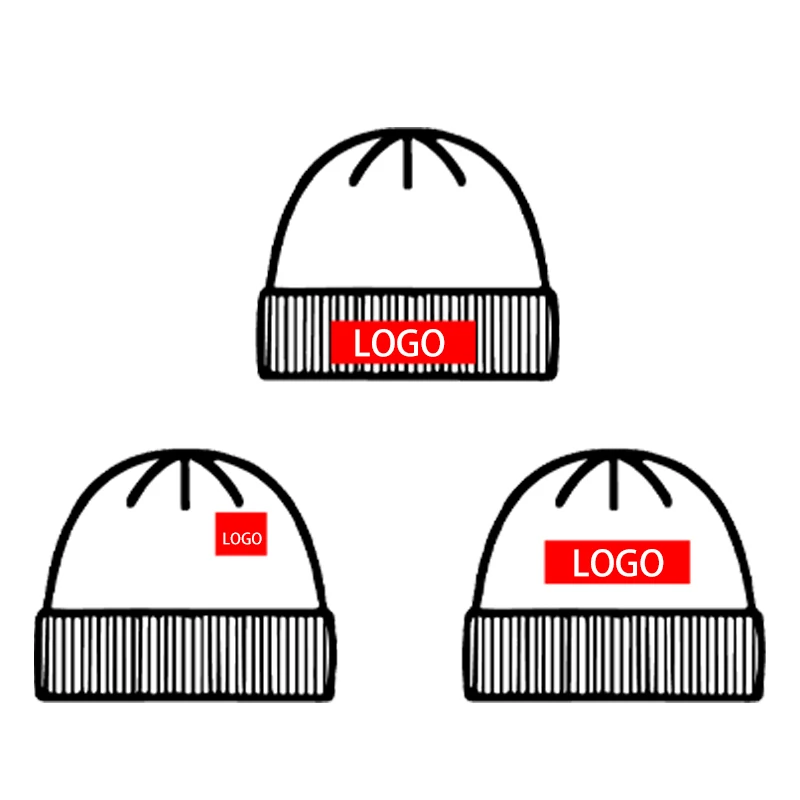 Tie Dye Gradient Beanie Wholesale Blank Knitted Custom Beanie High Quality Unisex Thick Ski Winter Beanie hats