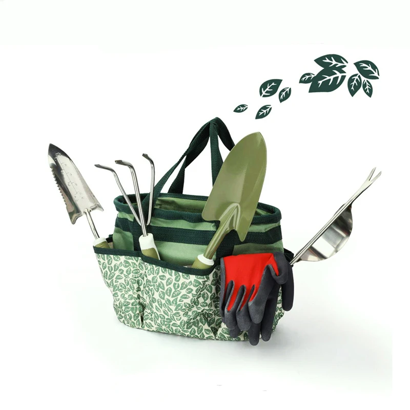 Hand Tool Heavy Duty Garden Tools Set With Bag Floral Shovel Weeder For Women