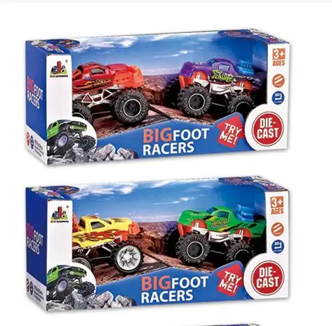 High Quality Diecast Toy Vehicles Die Casting Model Car Off Road Monster Big Foot Truck Toy Hot Selling Custom Alloy Metal Car