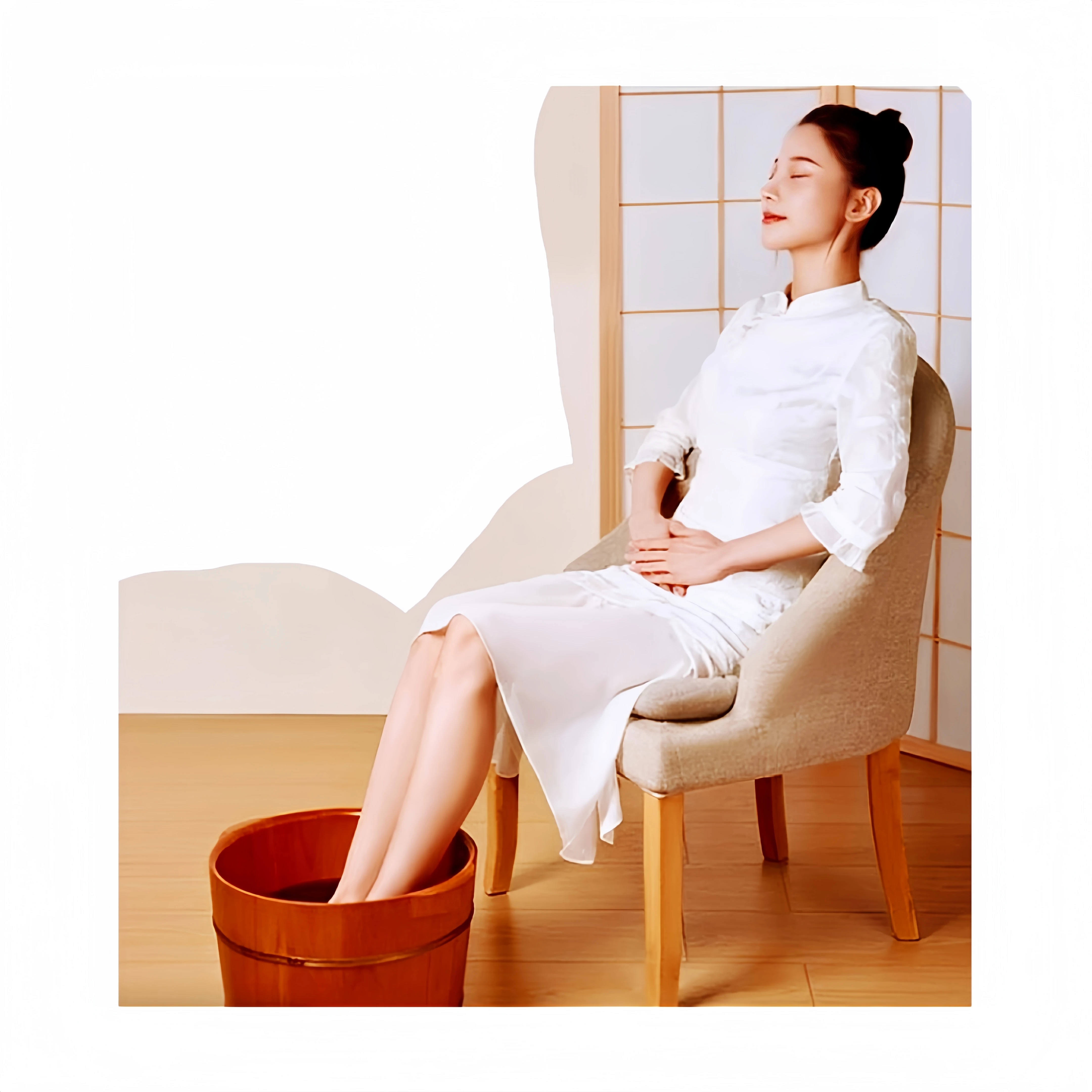 SIJI-QIAI Moxibustion conditioning products Moxa foot bath bag Chinese medicine foot bath bag
