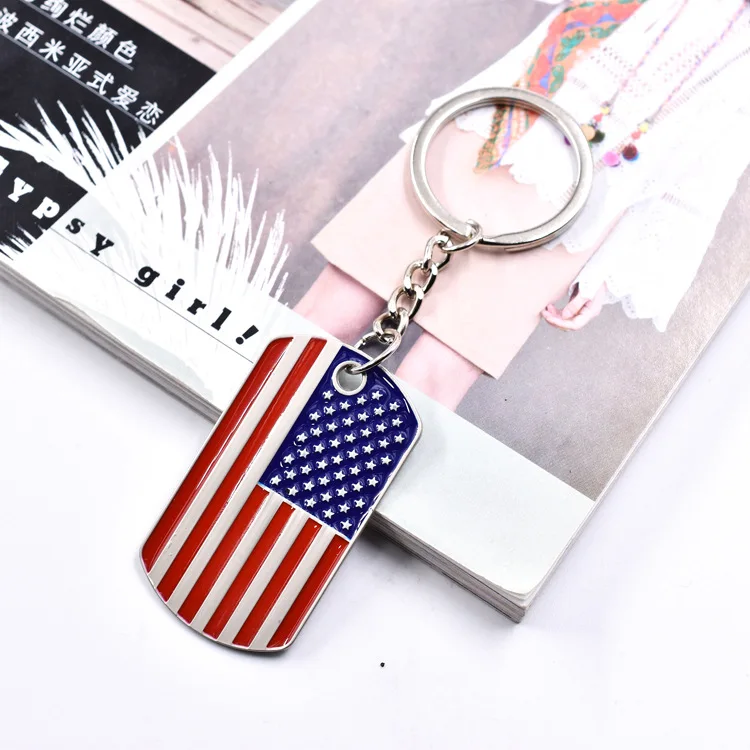 Hot Selling Custom Logo and Printing Free Sample Metal Keychain Promotion Zinc Alloy Personalized Keychain