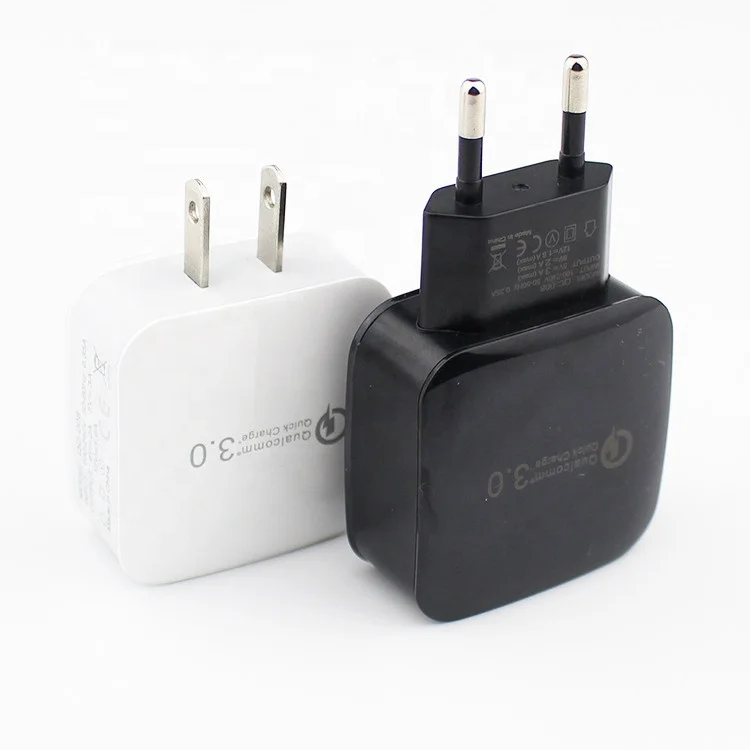 1USB настенное зарядное устройство QC3.0 для мобильных телефонов через USB высокая скорость Авто адаптер быстрой зарядки 1 порт с одним