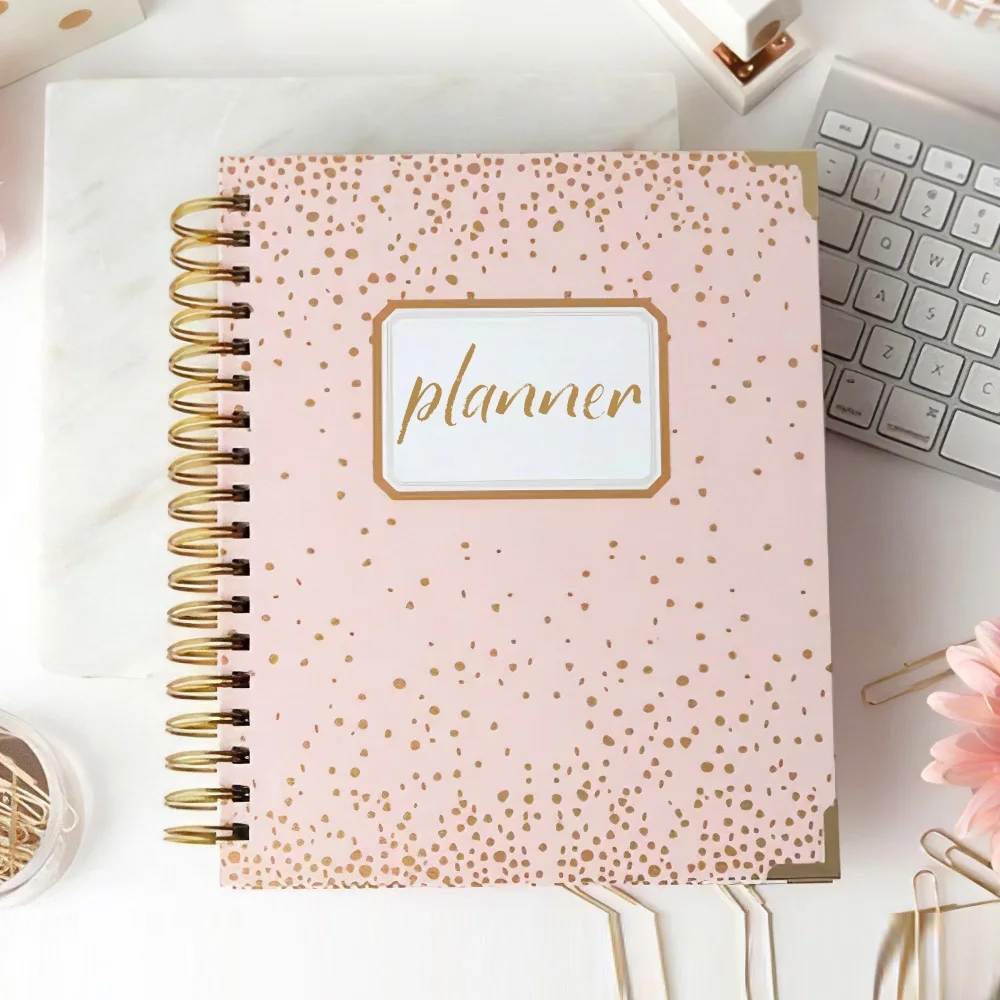 Custom logo  Money Savings Planner Advanced Customize Open Spine Not Planners Agenda Planner