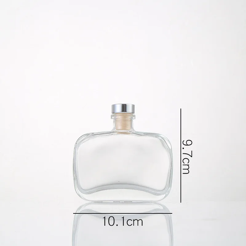 
100,200,330 ml Classic Matte Black White Round Reed Glass Diffuser Bottle Perfume Bottle 
