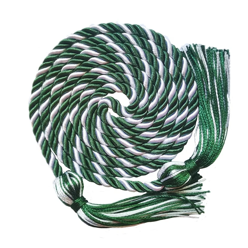 Light green/  Light blue two-color braided  graduation cords graduation cord graduation honor cords