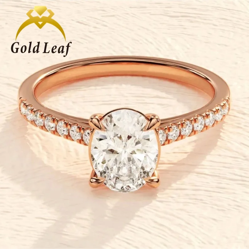 Goldleaf Fine Jewelry 14K Gold LGl VVS Lab Grown Diamond Wedding Ring Luxury Woman Diamond Engagement Ring Gold Wedding Ring